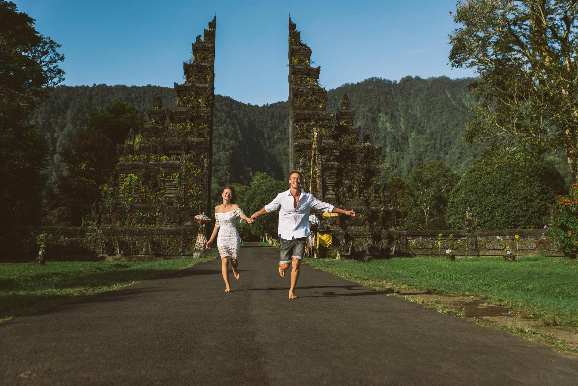 Couple At Handara Gate Bali 1