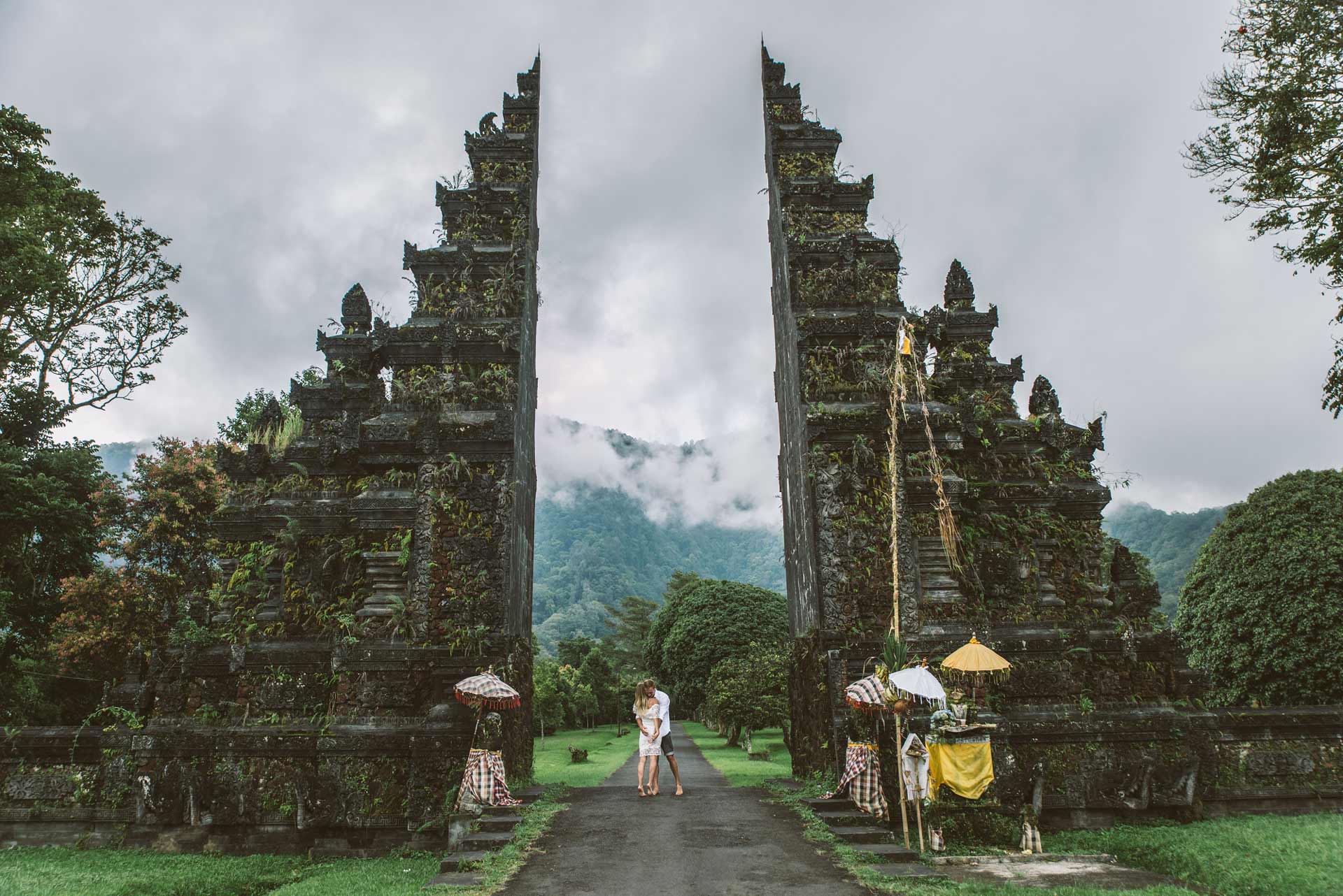 Couple At Handara Gate Bali 2