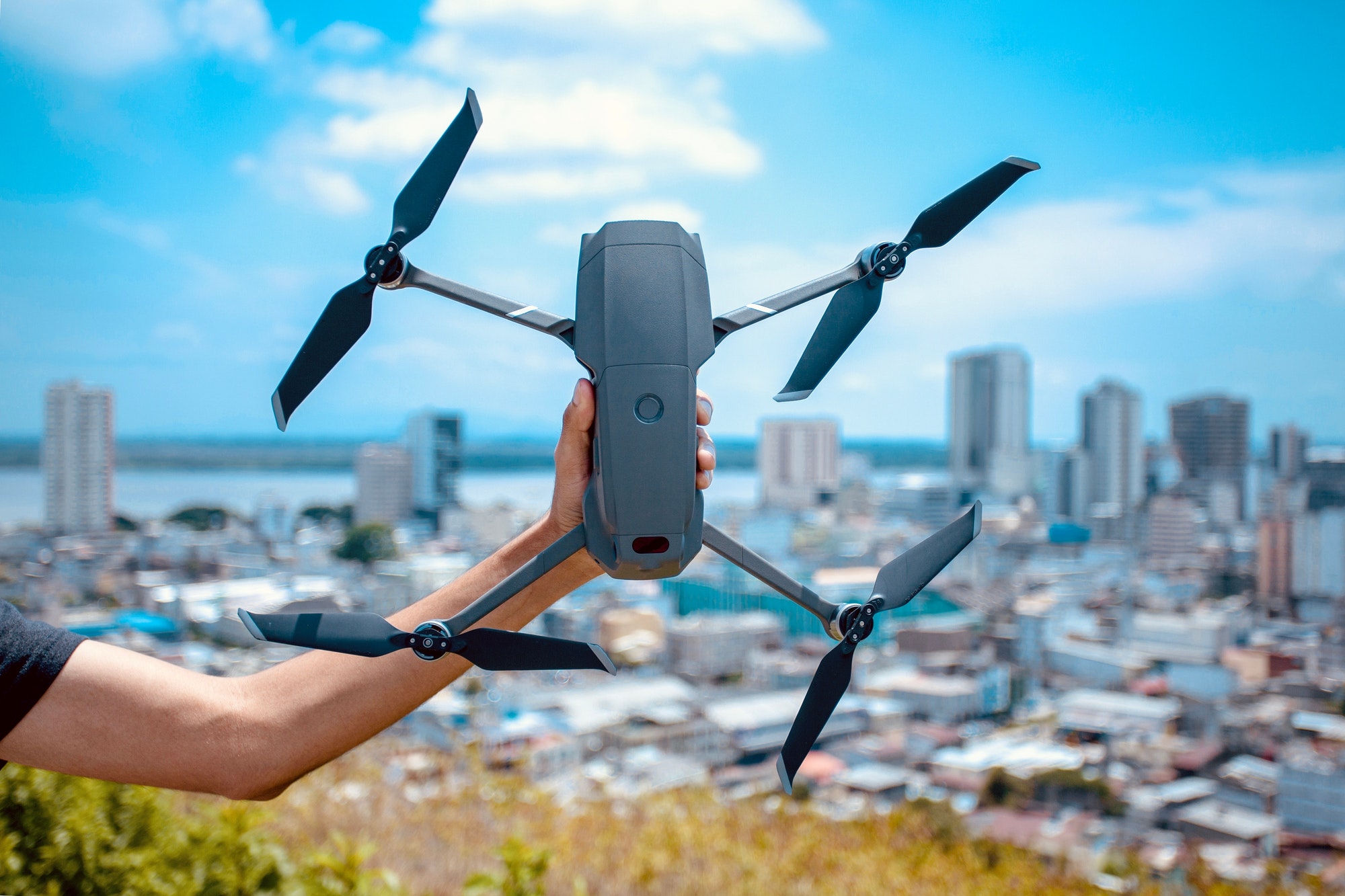 Holding Drone