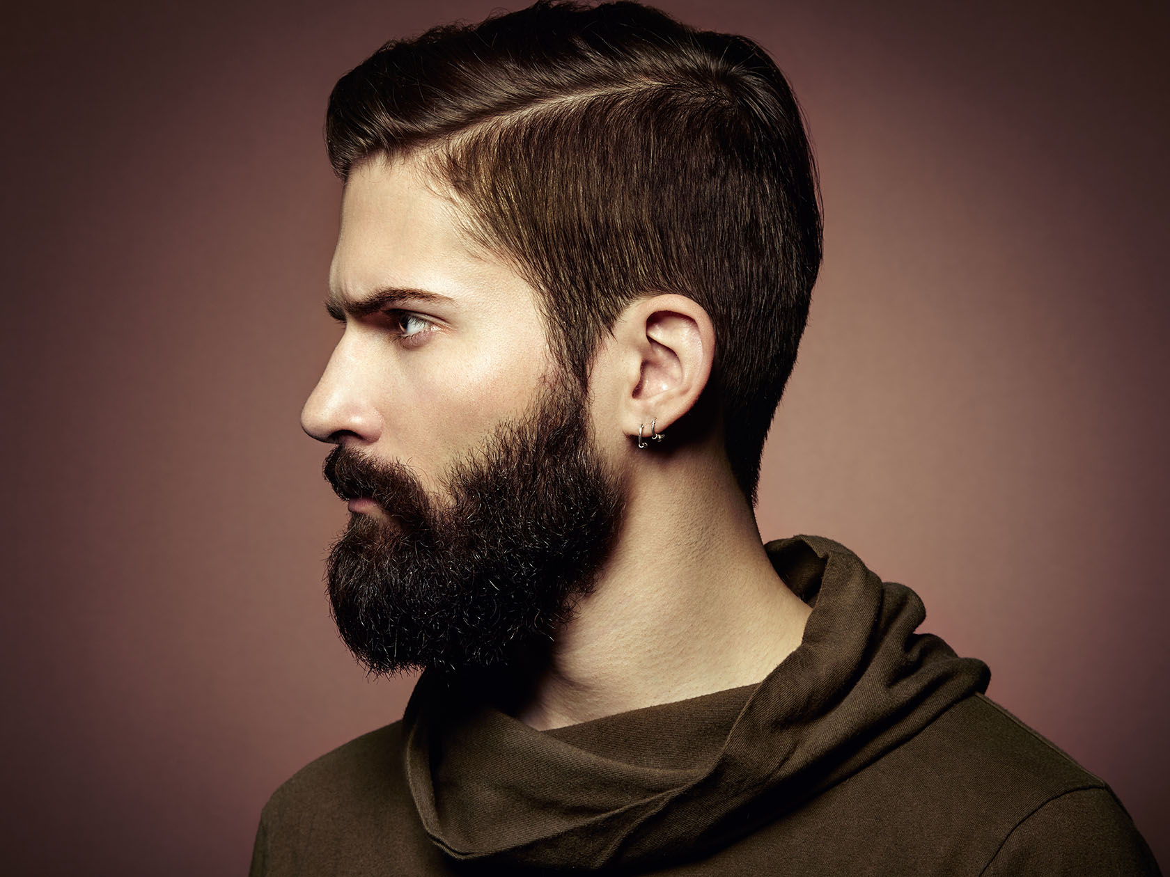 Portrait Of Handsome Man With Beard Pkzx75W